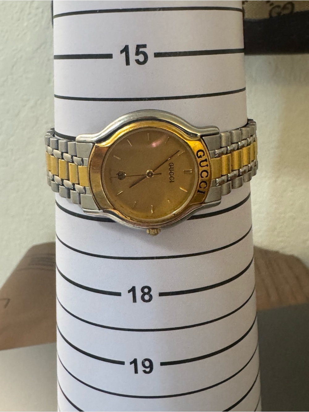 Gucci Two-Tone Gold and Silver Bracelet Watch